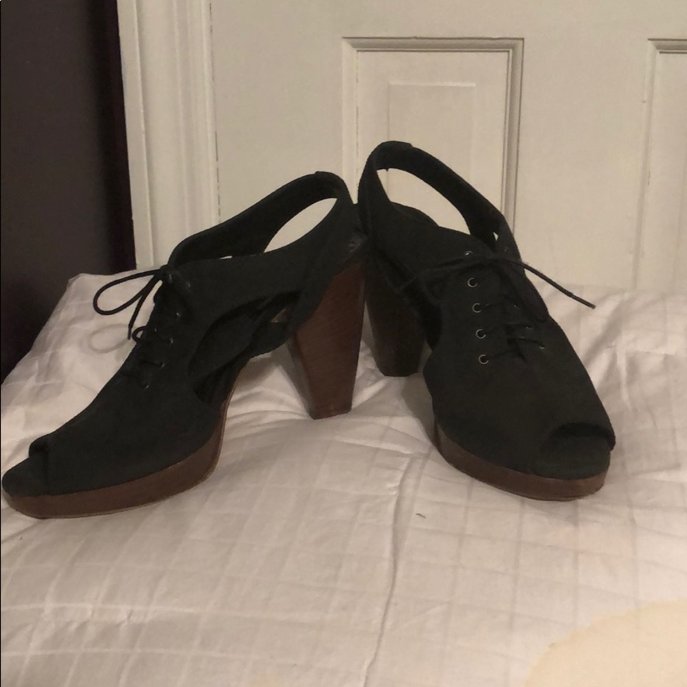 J Crew Canvas Heels